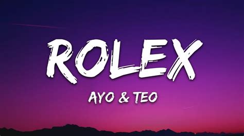 traduzione ayo & teo rolex|Ayo in italiano, frasi di esempio,inglese .